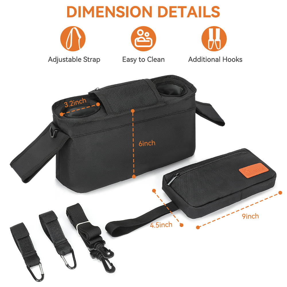 Burbeenye Stroller organizer