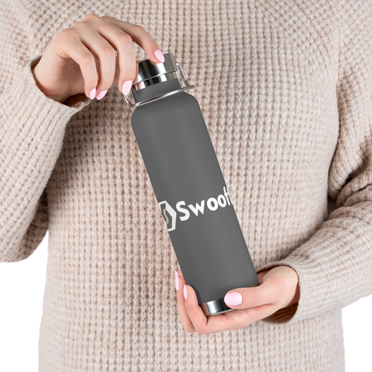 Swooftee Copper Vacuum Insulated Bottle, 22oz