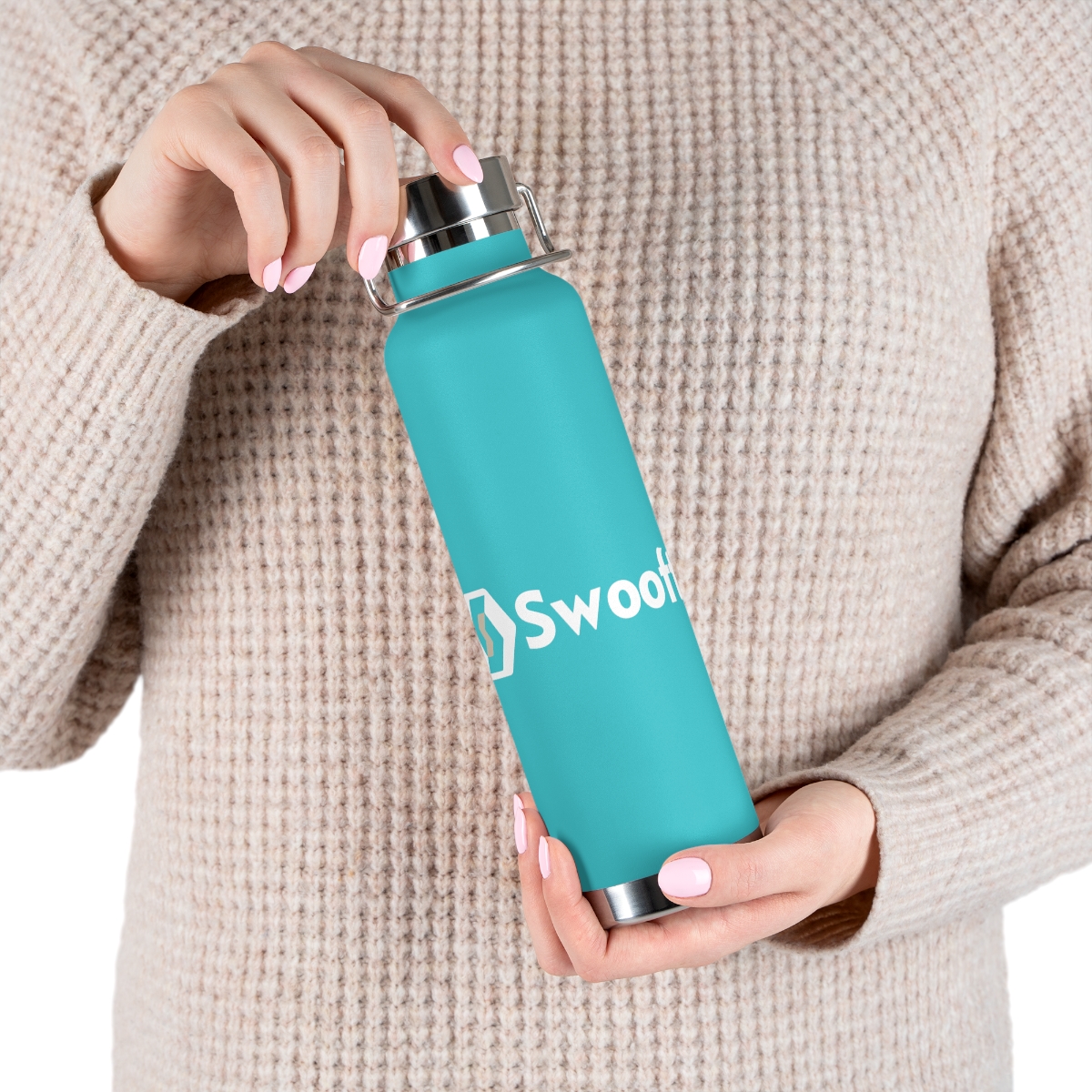 Swooftee Copper Vacuum Insulated Bottle, 22oz