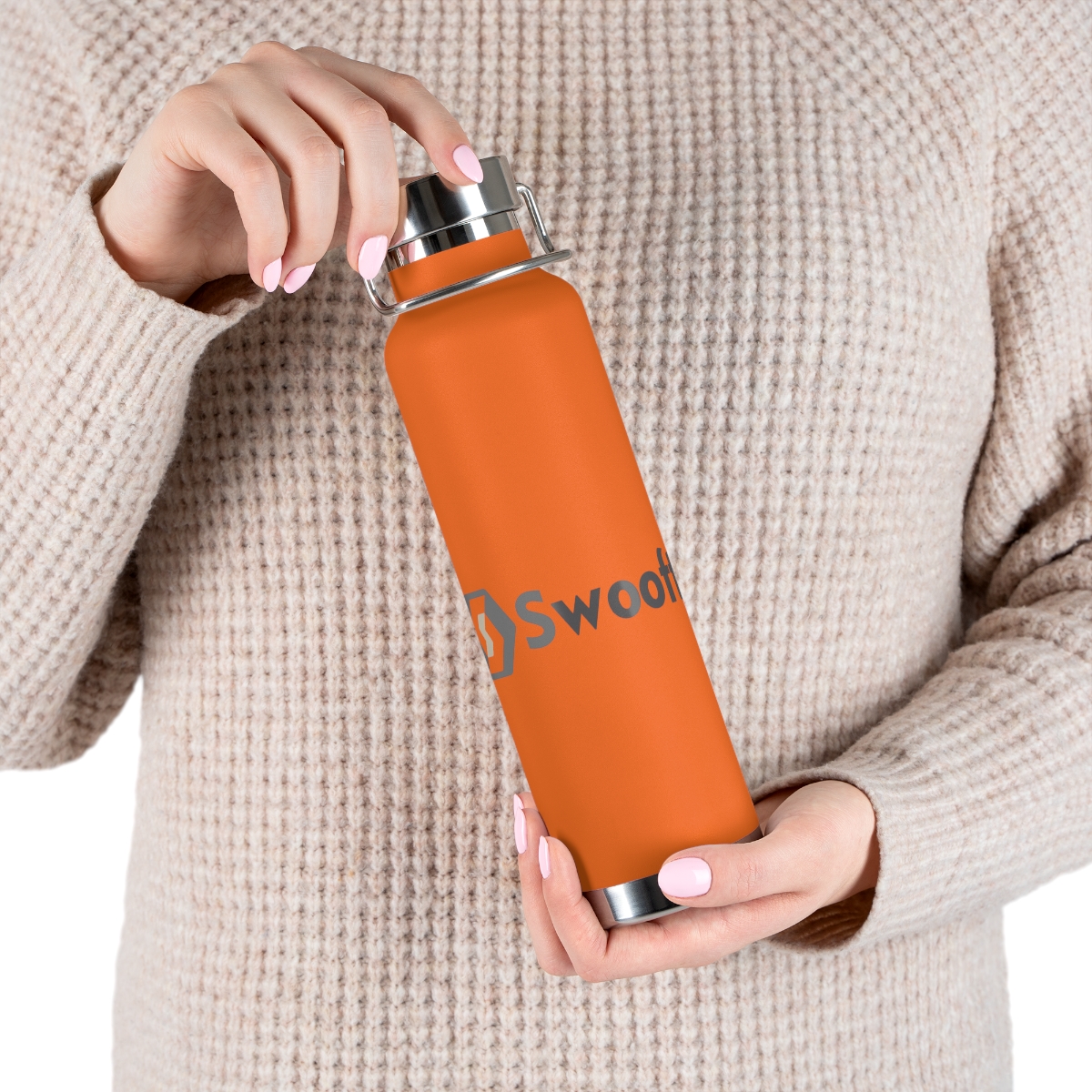 Swooftee Copper Vacuum Insulated Bottle, 22oz