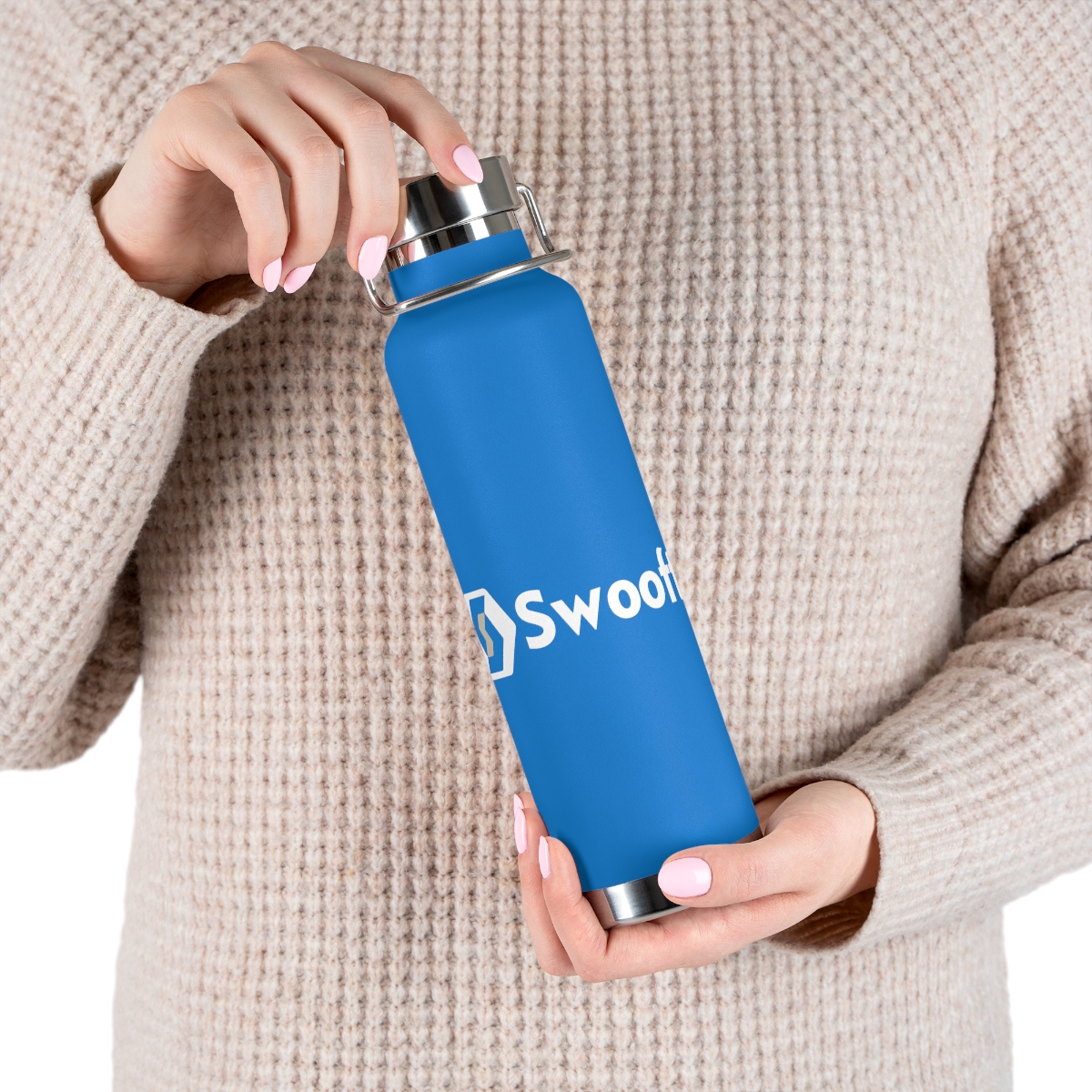 Swooftee Copper Vacuum Insulated Bottle, 22oz