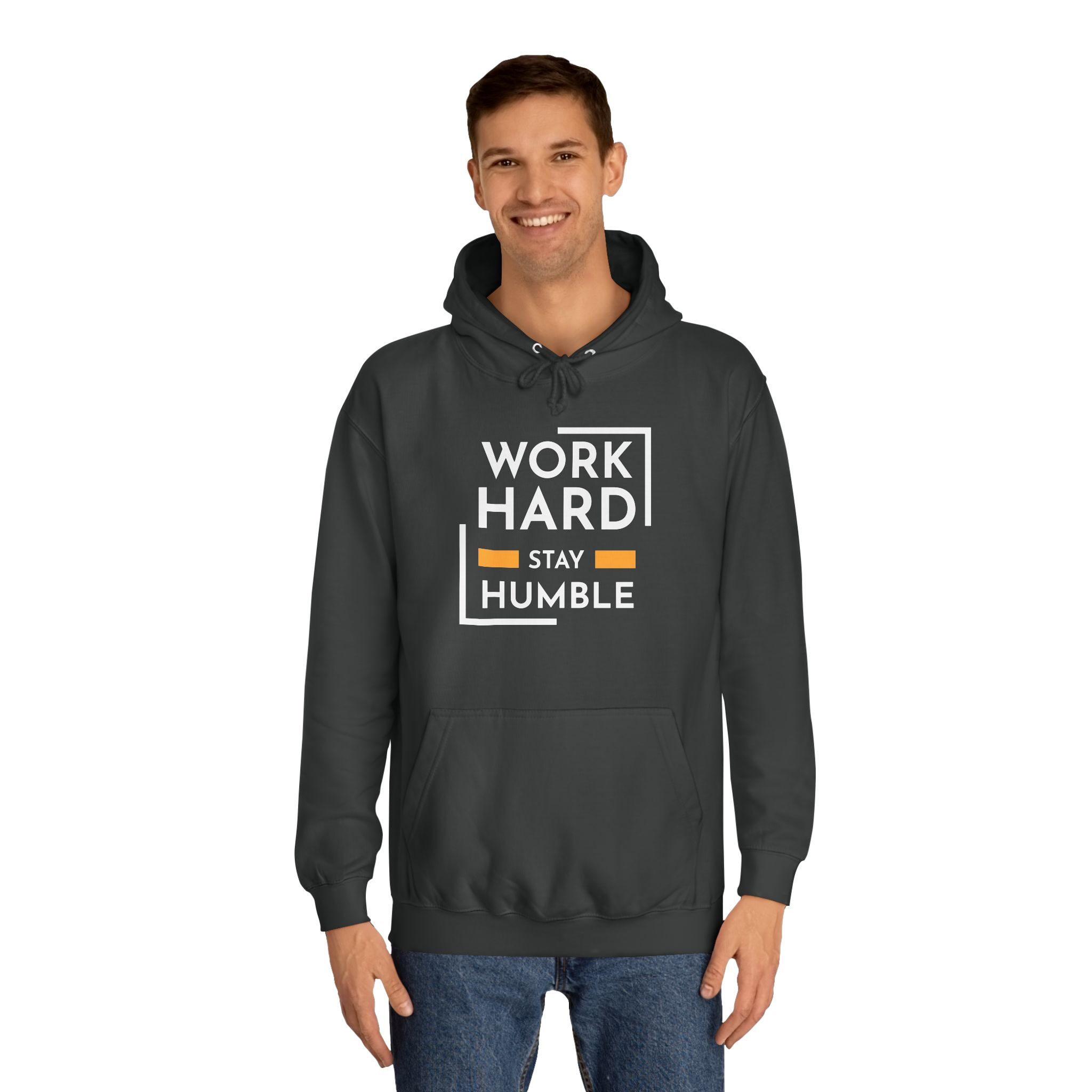 Work Hard Stay Humble Unisex College Hoodie