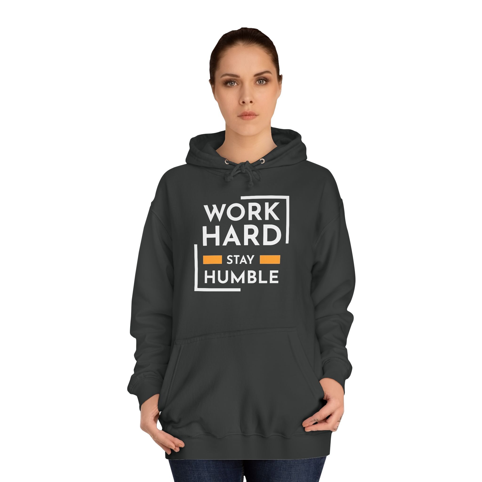 Work Hard Stay Humble Unisex College Hoodie