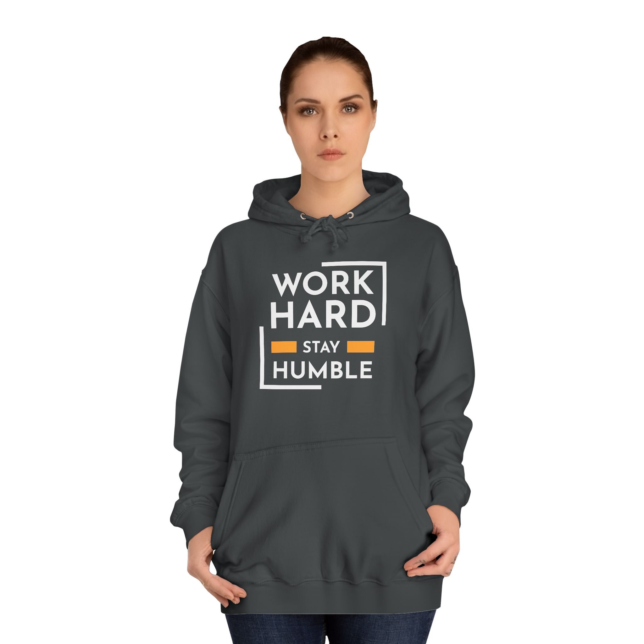 Work Hard Stay Humble Unisex College Hoodie